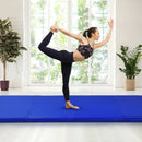 Gymnastics PU Mat Thick Folding Panel Gym Fitness Exercise-Navy by LJGDeals