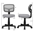 Armless Computer Chair with Height Adjustment and Breathable Mesh for Home Office by LJGDeals