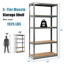 2 Pcs Storage Shelves Garage Shelving Units Tool Utility Shelves by LJGDeals