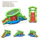 Inflatable Dual Slide Basketball Game Bounce House Without Blower by LJGDeals