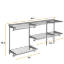 Custom Closet Organizer Kit 3 to 5 Feet Wall-Mounted Closet System with Hang Rod by LJGDeals