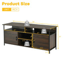 58 Inch Wood TV Stand Entertainment Media Center Console with Storage Cabinet by LJGDeals