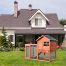 Outdoor Wooden Rabbit hutch-Natural by LJGDeals