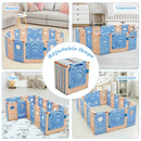 18-Panel Foldable Baby Playpen Kids Activity Center with Lockable Door by LJGDeals