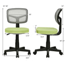 Armless Computer Chair with Height Adjustment and Breathable Mesh for Home Office by LJGDeals
