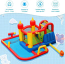 Inflatable Water Slide Jumper Bounce House with Ocean Ball without Blower by LJGDeals