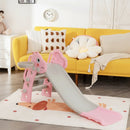 3-in-1 Kids Slide Baby Play Climber Slide Set with Basketball Hoop by LJGDeals