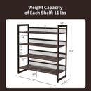 2/3/4 Tiers Flat and Slant Metal Shoe Rack for Entryway Hallway-4-Tier by LJGDeals
