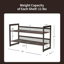 2/3/4 Tiers Flat and Slant Metal Shoe Rack for Entryway Hallway-2-Tier by LJGDeals