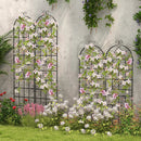 2/4 Pack 71 x 20 Inch Metal Garden Trellis for Climbing Plants by LJGDeals