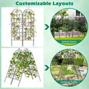 2/4 Pack 71 x 20 Inch Metal Garden Trellis for Climbing Plants by LJGDeals