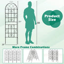 2/4 Pack 71 x 20 Inch Metal Garden Trellis for Climbing Plants by LJGDeals