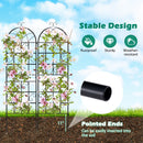 2/4 Pack 71 x 20 Inch Metal Garden Trellis for Climbing Plants