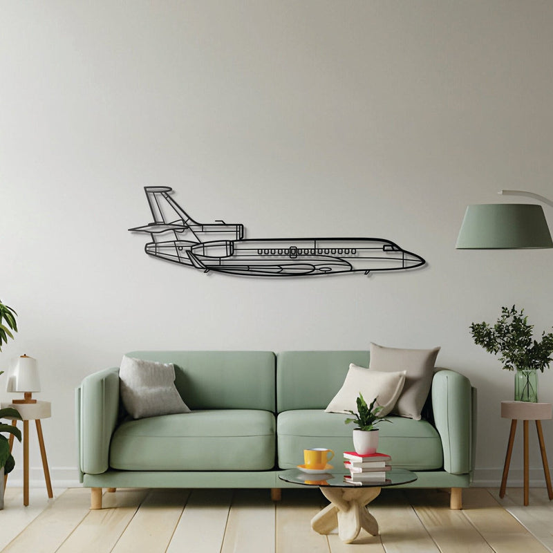 Falcon 7X Metal Aircraft Wall Art - NCP0086