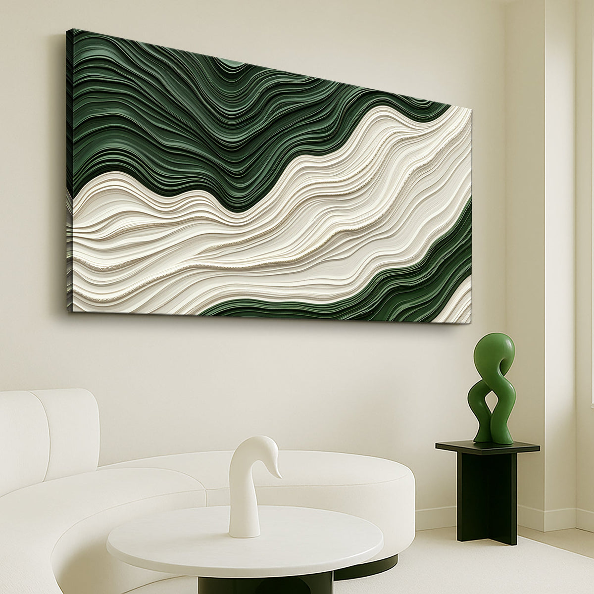 Green Rivers Abstract Wall Art VIII, photo 2 of 10