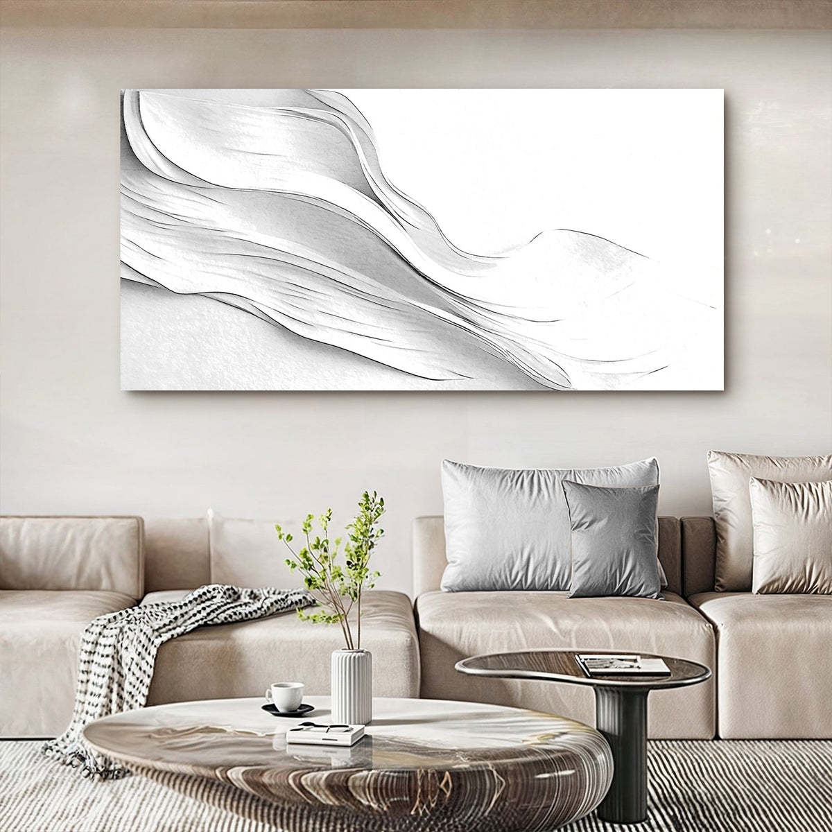 White Minimalist Wall Art, photo 2 of 10