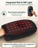 Lunix LX37 Hand Massager, Touchscreen Red Light Therapy for Hands, Charcoal Black