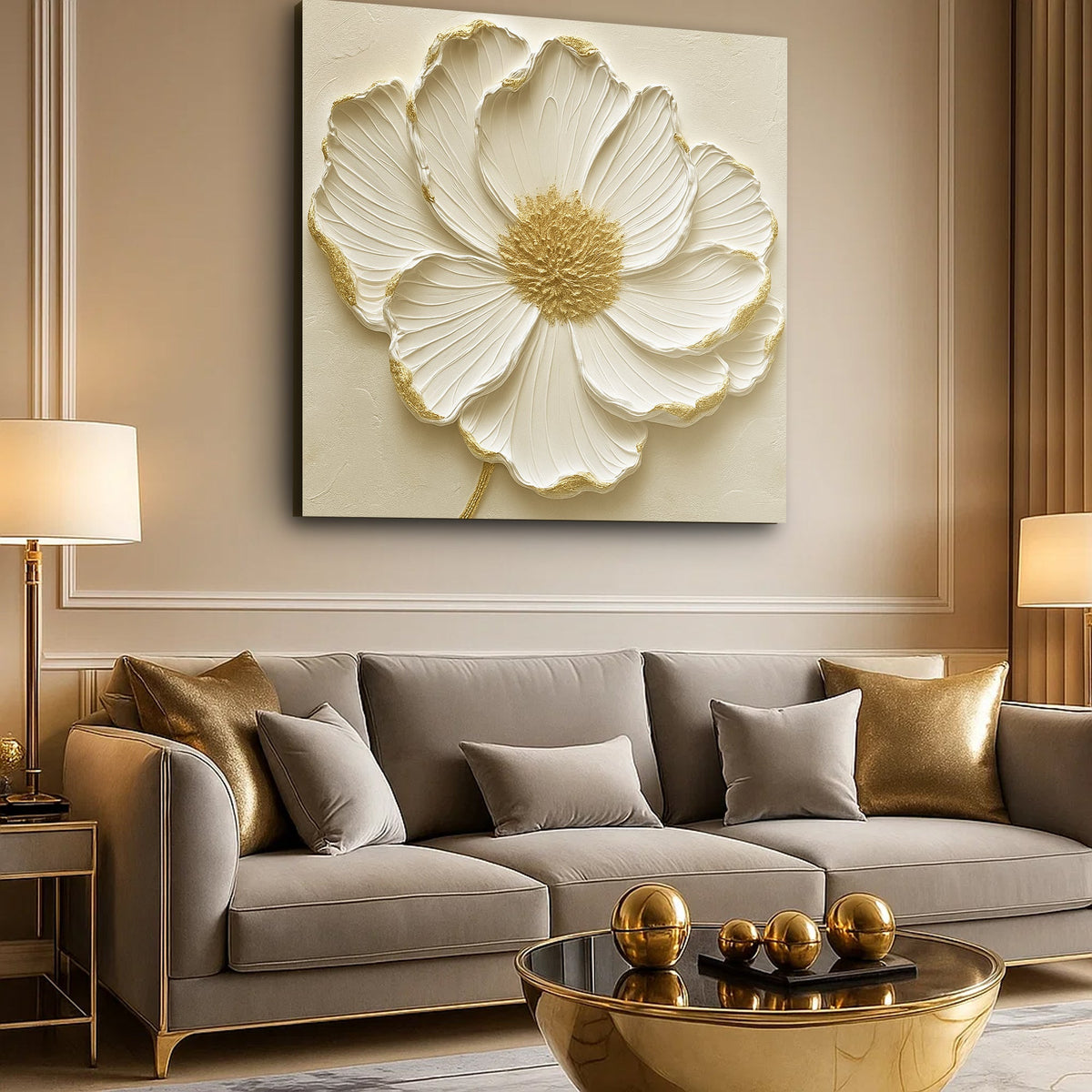 Modern Abstract Flower Wall Art, photo 2 of 10