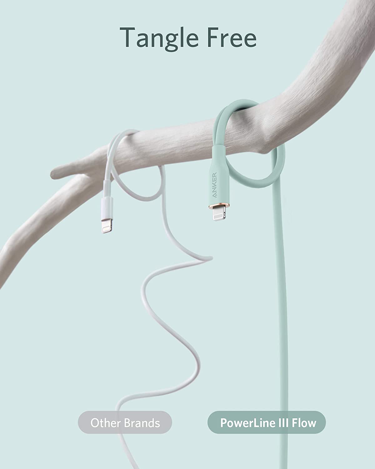 Anker <b>641</b> USB-C to Lightning Cable (Flow, 3 ft Silicone), photo 21 of 43