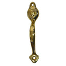 Premium Push Button Catch with Handle for Cabinets - Adjustable Brass Finish Door Pull