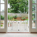 24 Inch Folding Wooden Freestanding Pet Gate Dog Gate with 360¬∞ Hinge by LJGDeals