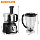 8 Cup Food Processor 500W Variable Speed Blender Chopper with 3 Blades by LJGDeals