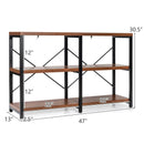 3 Tier 47 Inch Console Metal Frame Sofa Table by LJGDeals