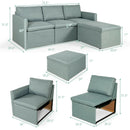 Convertible L-Shaped Sectional Sofa Couch with Reversible Chaise by LJGDeals
