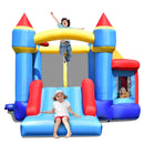 Castle Slide Inflatable Bounce House with Ball Pit and Basketball Hoop by LJGDeals