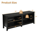 4-Cubby TV Stand for TV's up to 65 Inch with 3-Position Height Adjustable Shelf by LJGDeals