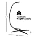 Solid Steel C Hammock Frame Stand by LJGDeals