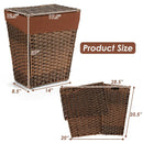 Foldable Handwoven Laundry Hamper with Removable Liner by DirectDeals