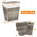 Foldable Handwoven Laundry Hamper with Removable Liner by DirectDeals