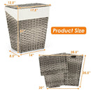 Foldable Handwoven Laundry Hamper with Removable Liner by LJGDeals