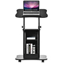 Sit-to-Stand Laptop Desk Cart Height Adjustable with Storage by LJGDeals