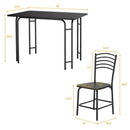 5 Pieces Wood Rectangular Dining Table Set by LJGDeals