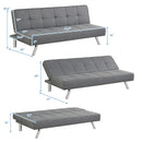 3-Seat Convertible Sofa Bed with High-Density Sponge for Living Room by DirectDeals