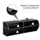 48.5 Inch 2 Tier Modern Wall Mounted Hanging Floating Shelf by LJGDeals