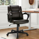 Adjustable Leather Executive Office Chair Computer Desk Chair with Armrest by LJGDeals