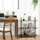 3/5 Tiers Industrial Bookcase with Metal Frame for Home Office-3 by LJGDeals