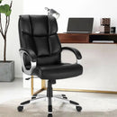 Big and Tall Adjustable High Back Leather Executive Computer Desk Chair by LJGDeals
