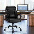 400 Pounds Big and Tall Adjustable High Back Leather Office Chair by LJGDeals
