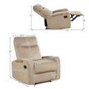 Recliner Chair Single Sofa Lounger with Arm Storage and Cup Holder for Living Room by LJGDeals
