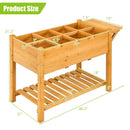 Elevated Planter Box Kit with 8 Grids and Folding Tabletop by LJGDeals