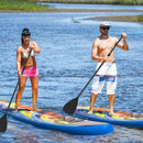 Inflatable Stand Up Paddle Board with Backpack and Aluminum Paddle Pump by LJGDeals