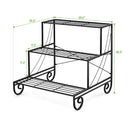 3 Tier Outdoor Metal Garden Planter Holder Shelf by LJGDeals
