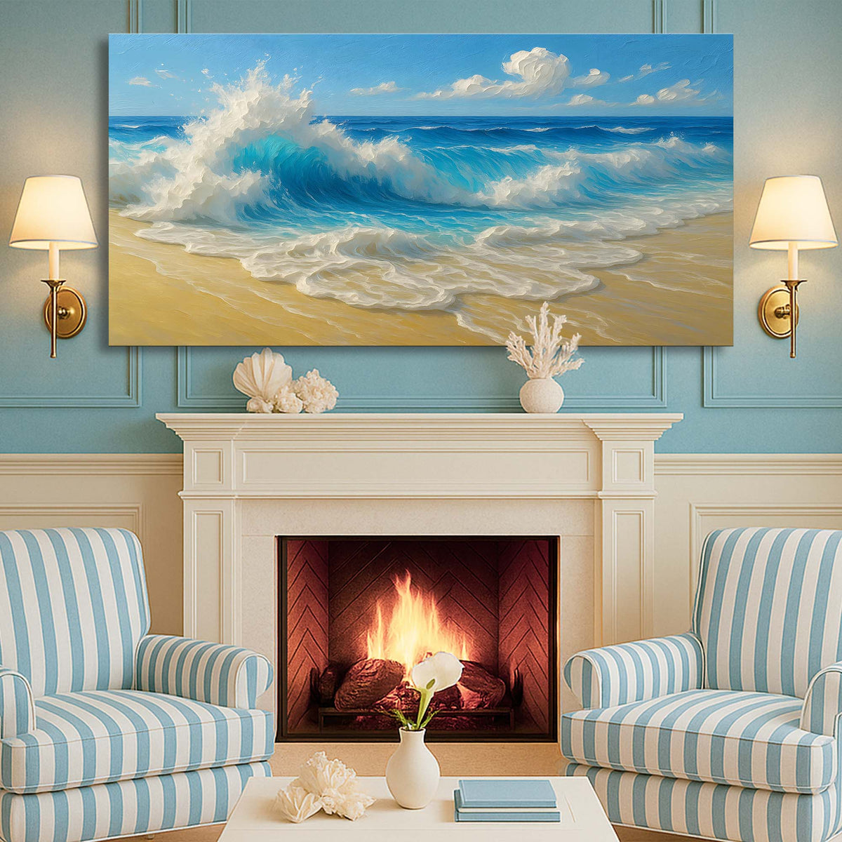 Serene Ocean Wave Coastal Wall Art V, photo 5 of 10