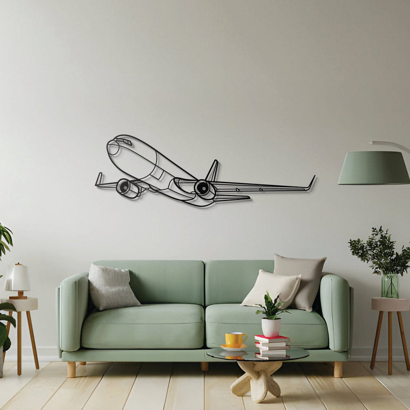 767-300F Angle Metal Aircraft Wall Art - NCP0360