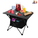 Foldable Camping Table With Storage Basket Rustproof Portable Aluminum Alloy Roll-Up Camping Table With Carrying Bag For Camping Hiking BBQ Picnic Fis by GBruno Store