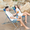 Portable Beach Chair Set of 2 with Headrest by DirectDeals